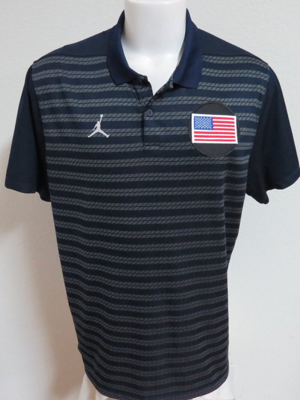 XL USA Air Jordan Nike Dri-Fit Men's db #35Q Polo Shirt